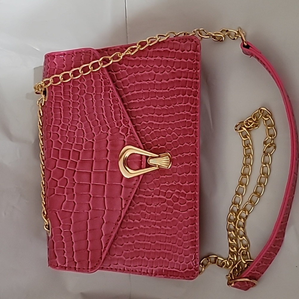 Faux Crocodile leather Crossbody